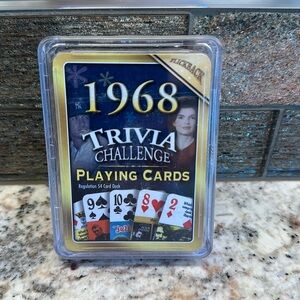 New Flickback 1968 Trivia Playing Cards Birthday Gift Idea